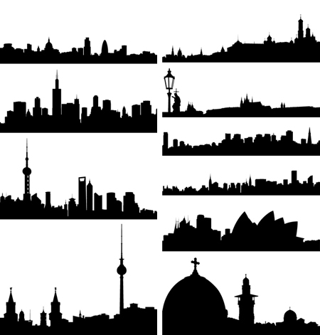 450x471 City Skylines Vectors