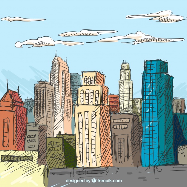 City Street Vector Vector Free Download 626x626 City Street Vector Vector Free Download