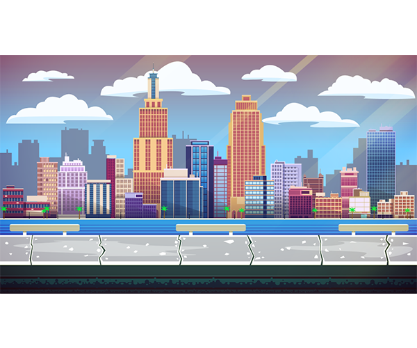 600x500 Vector Art Isometric City Game Art Partners