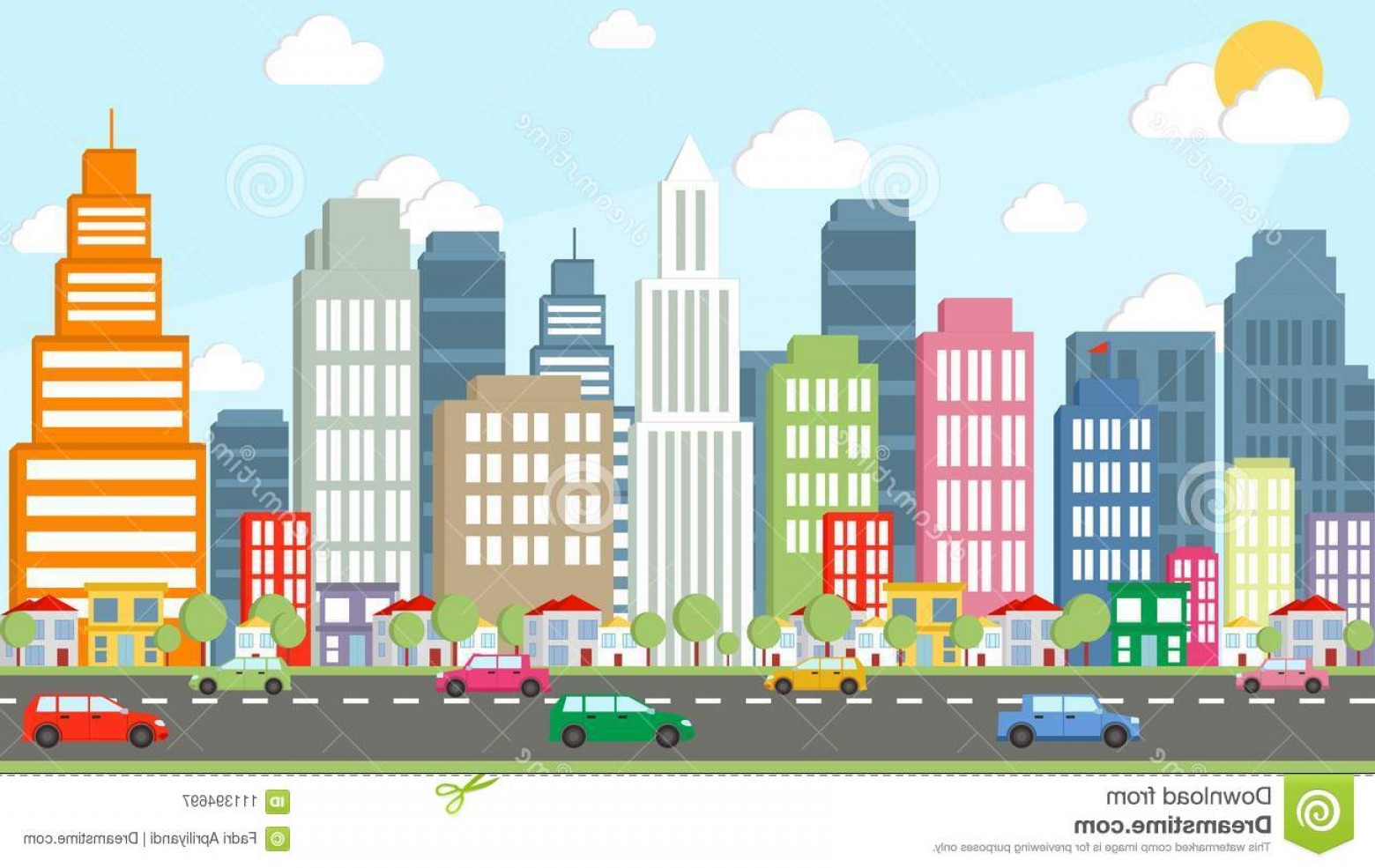 1560x985 Cartoon Beautiful City Vector Highway Cars Wonderfull Image