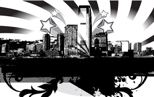 500x317 Attractive Free Cityscape Vectors For Your Urban Art Projects