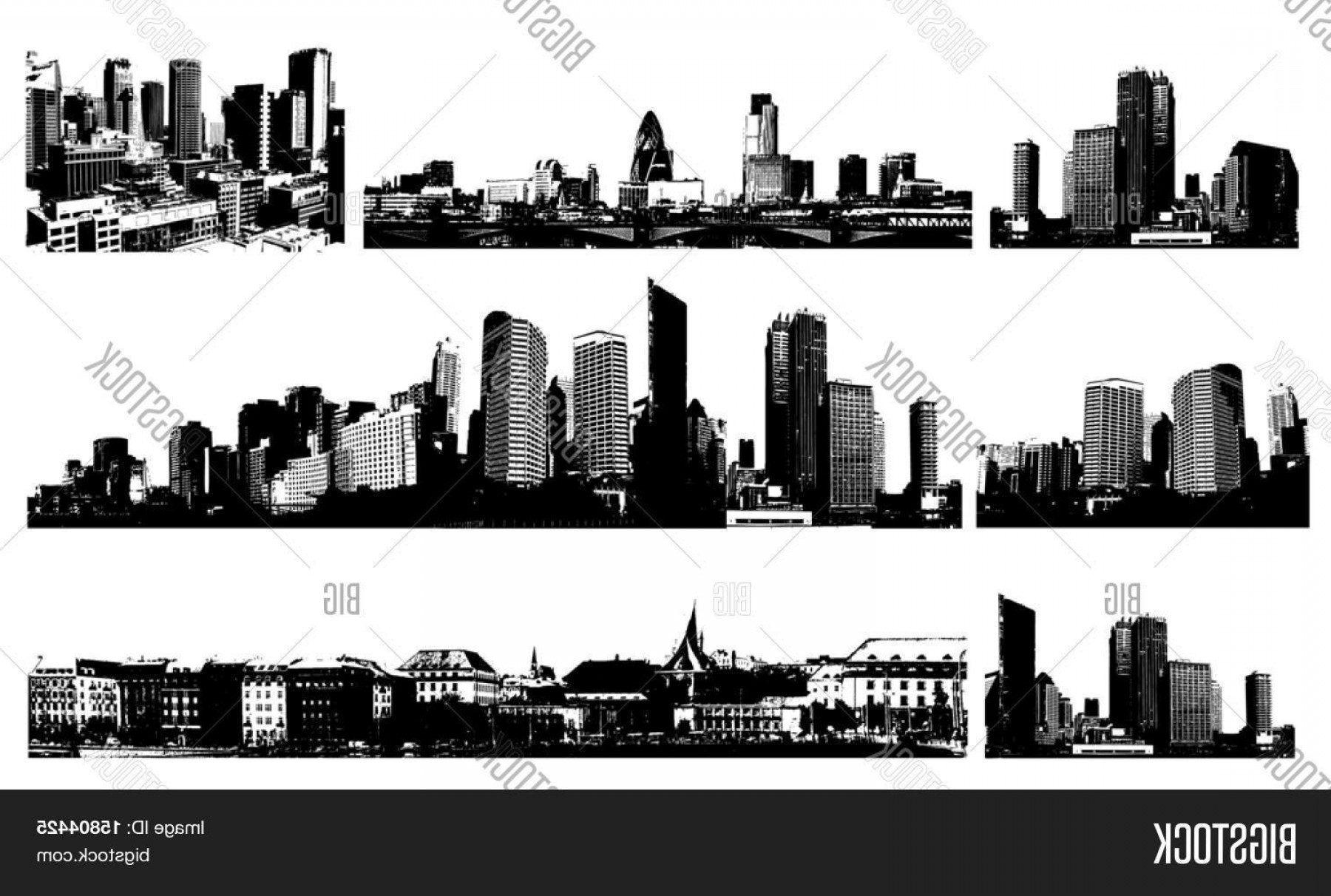 1800x1212 Black And White City Vector Hoodamath
