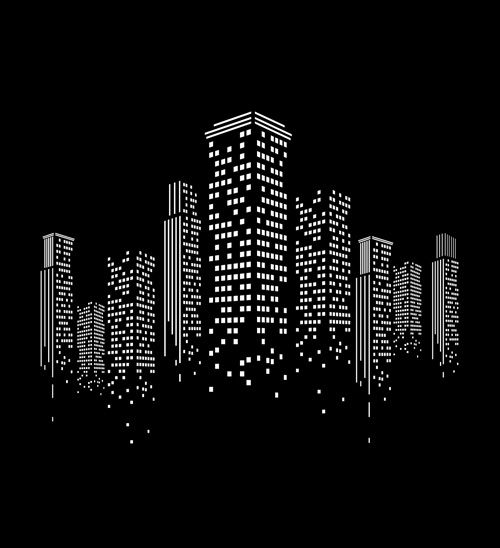 500x548 Creative City Vector Backgrounds Shablony In City
