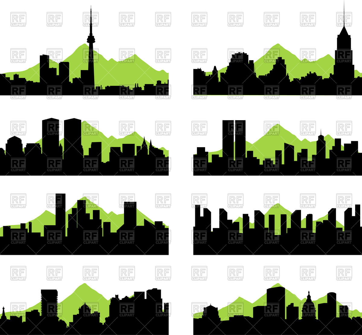 Silhouettes Of Cities Vector Image Of Architecture, Buildings 1200x1108 Silhouettes Of Cities Vector Image Of Architecture, Buildings