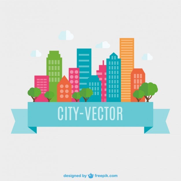 City Flat Design Free Vector 626x626 City Flat Design Free Vector