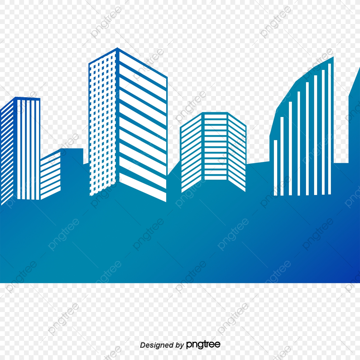 1200x1200 Blue City Building, Blue Vector, City Vector, Building Vector Png