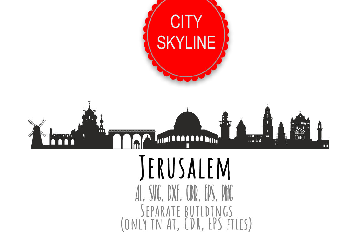 Jerusalem Israel City Vector Skyline, Jerusalem Silhouette 1160x772 Jerusalem Israel City Vector Skyline, Jerusalem Silhouette