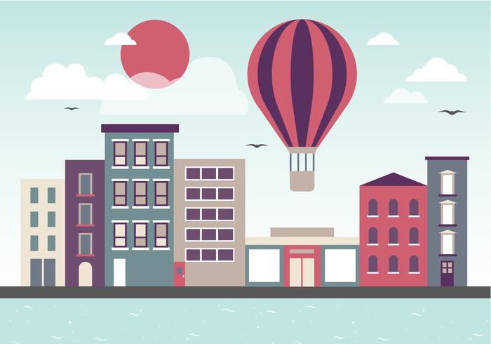 700x490 Cityscape Free Vector Art