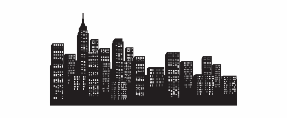 920x379 Cityscape Vector Png