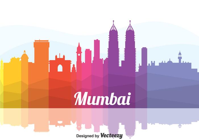 700x490 Colorful Mumbai Cityscape Vector