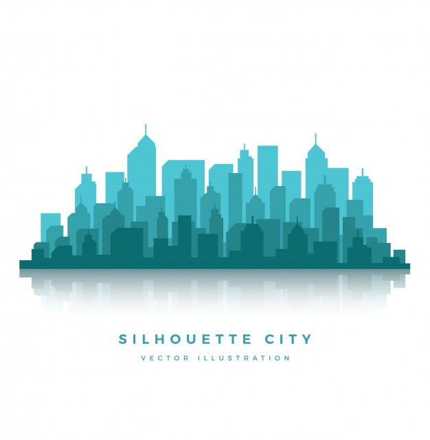 626x641 Coloured Cityscape Design Vector Free Download
