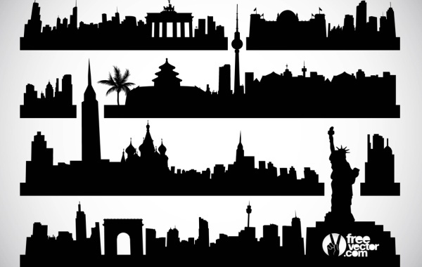 600x380 Free Vectors Cityscapes Vector Free Vector