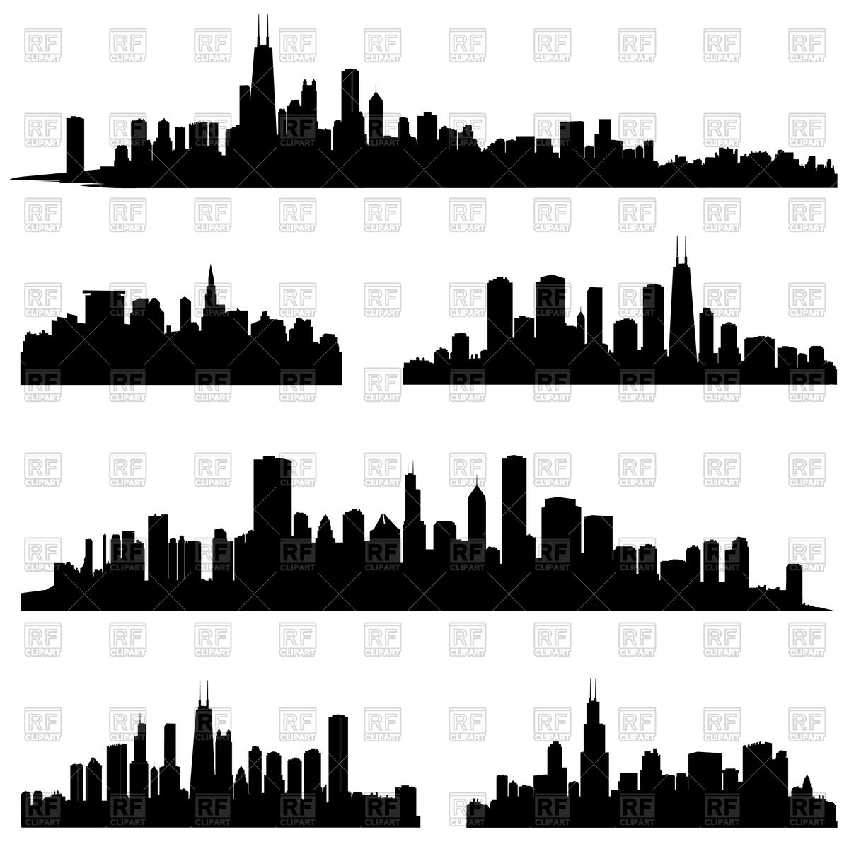 1200x1200 Huge Collection Of 'cityscape Silhouette Vector' Download More