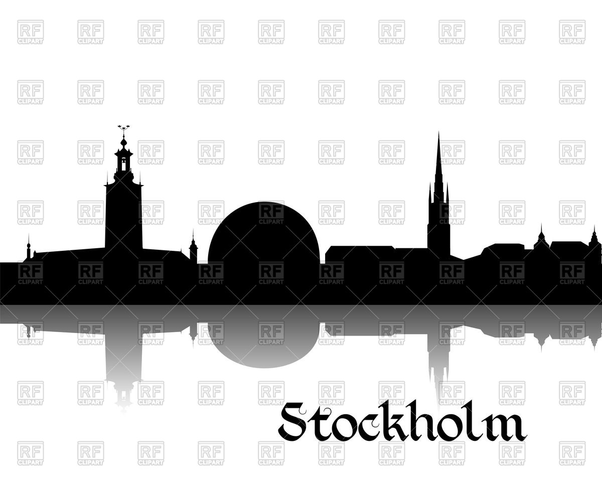 1200x965 Silhouette Of Cityscape Of Stockholm