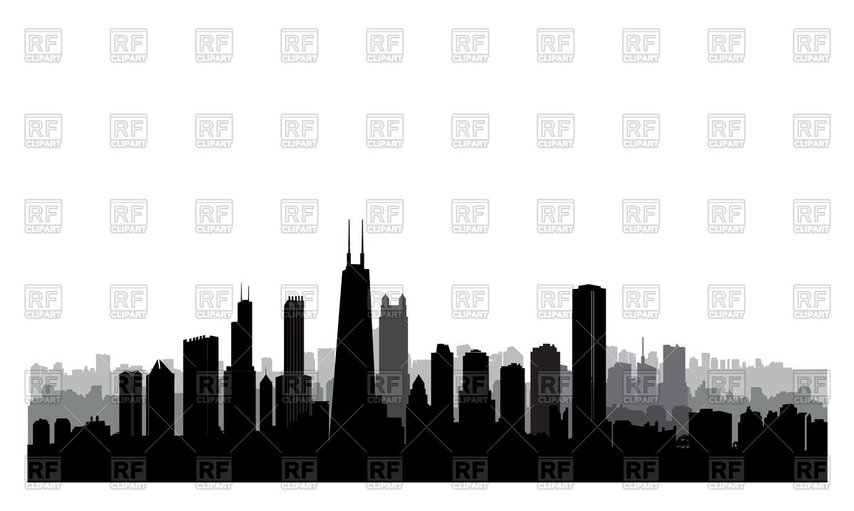 1200x718 Chicago Cityscape Vector Image Of Design Elements Terriana