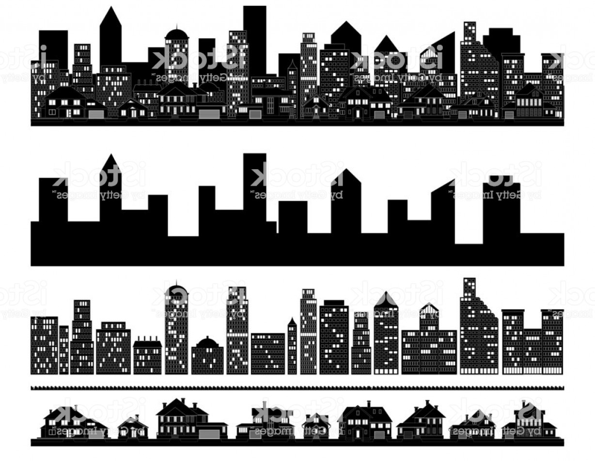 1228x951 Cityscape Silhouette Vector Homes Handandbeak