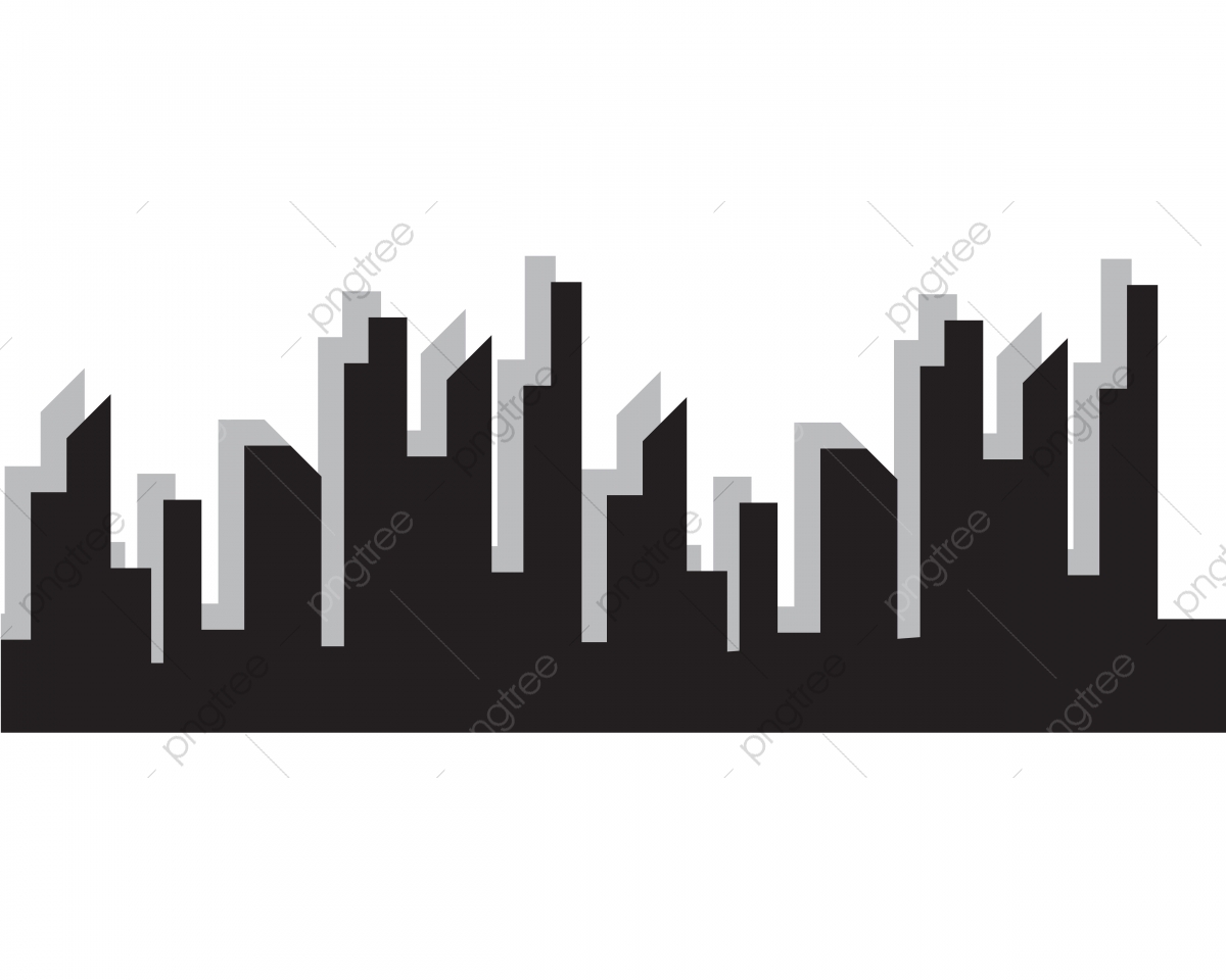 1200x960 Modern City Skyline City Silhouette Vector Illustration