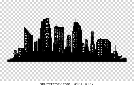 431x280 Cartoon City Silhouette