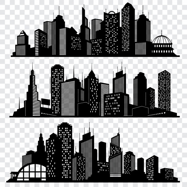 626x626 Geometric City Background Vector Free Download