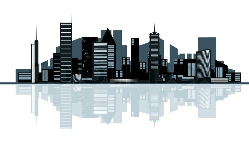 800x466 Modern Cityscape For Design As A Stock Vector Colourbox