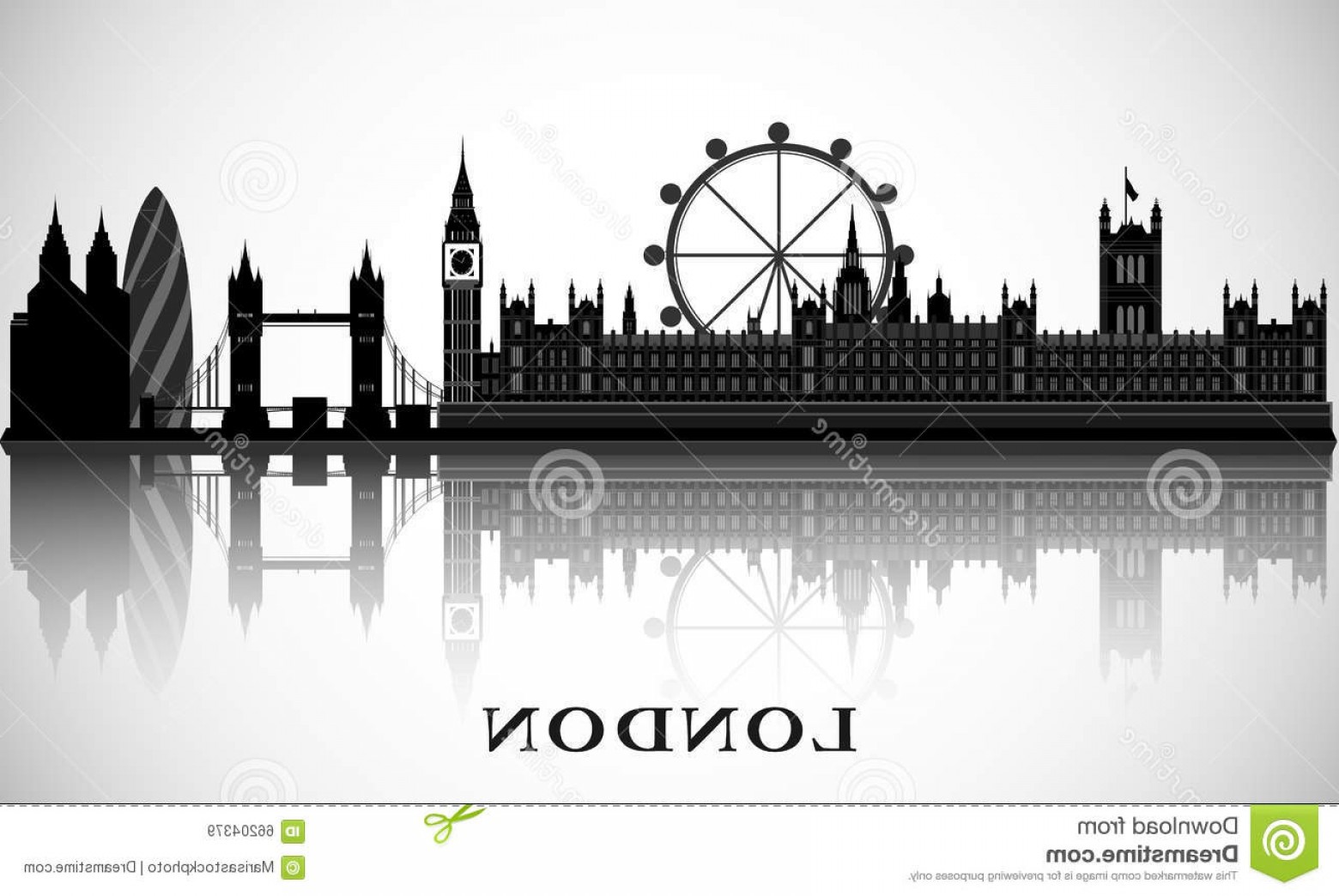 1560x1044 Stock Illustration London Cityscape Vector City Skyline London