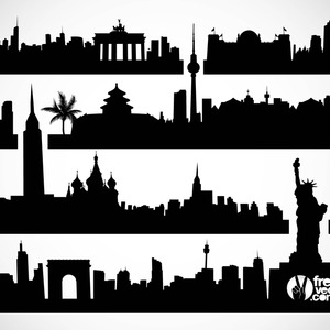 300x300 Cityscapes Vector Free Vectors Ui Download