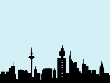387x290 Frankfurt Skyline Vector Free Download