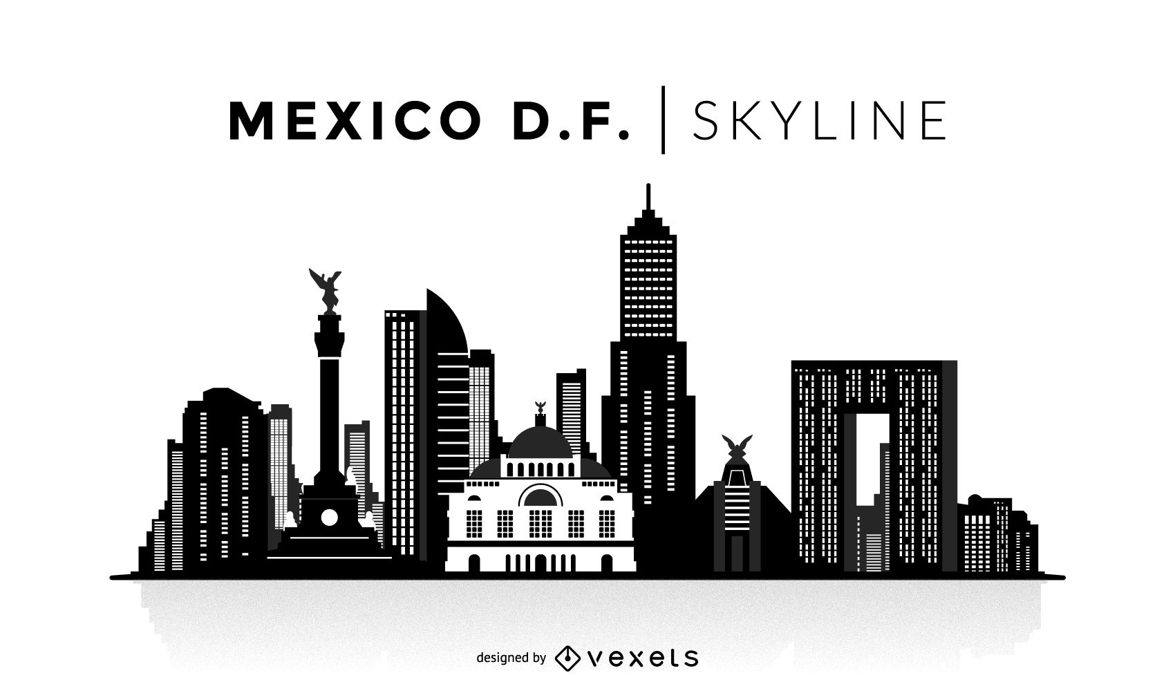 1700x1000 Mexico City Silhouette Skyline
