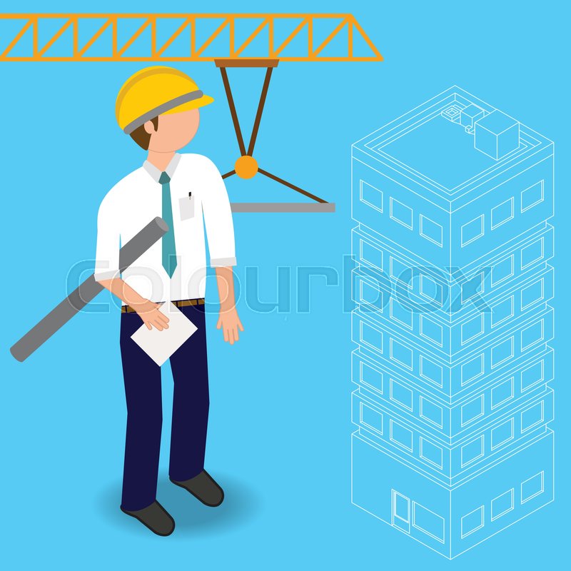 800x800 Construction Civil Engineering Land Stock Vector Colourbox