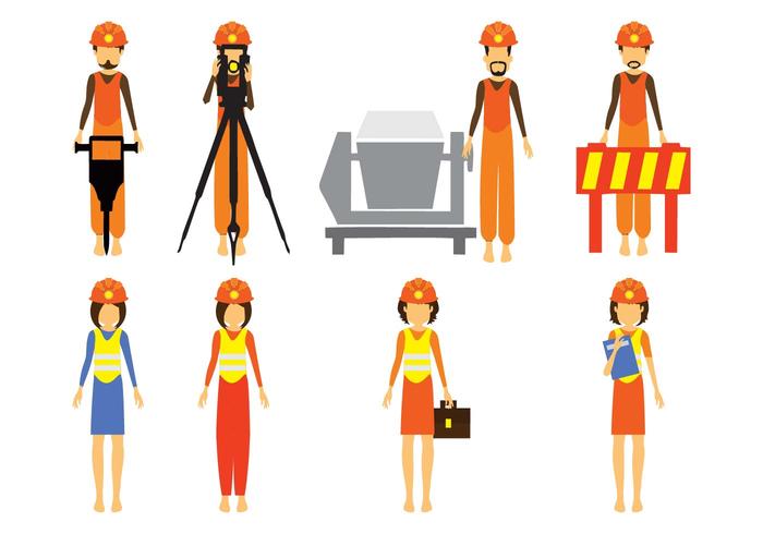700x490 Free Construction And Civil Engineering Character Vector