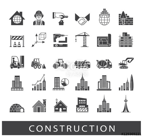 500x478 Set Of Construction Icons Collection Of Vector Icons Presenting