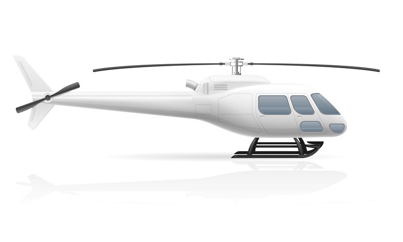 817x490 Civilian Passenger Helicopter Vector Illustration