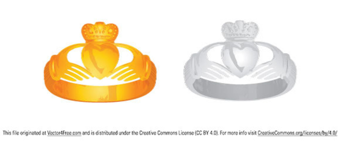 1136x472 Claddagh Ring Vector