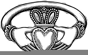 300x187 Clipart Claddagh Rings Free Images