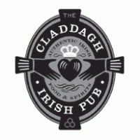 200x200 Claddagh Irish Pub Logo Vector