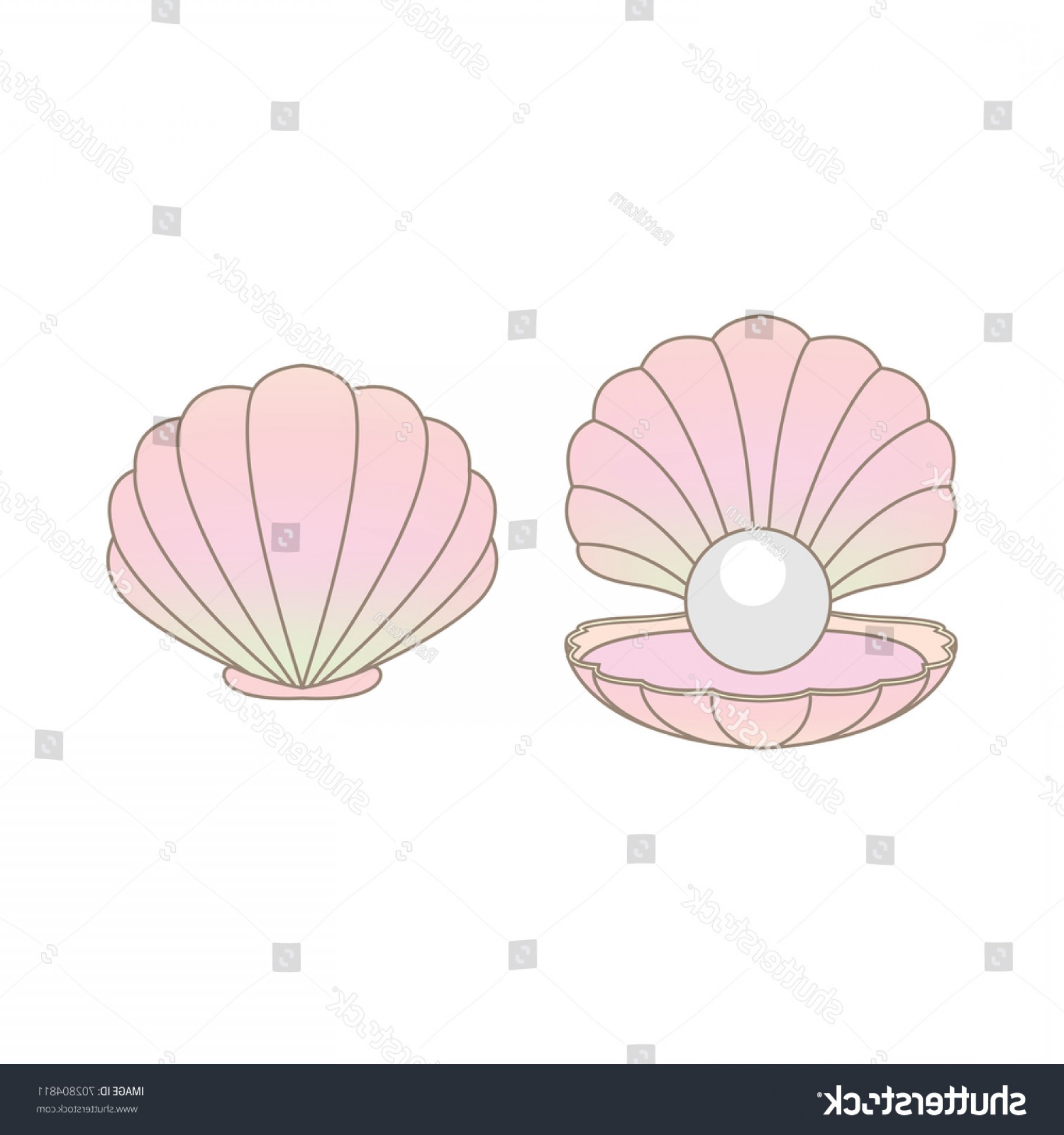 Luxury Rainbow Pearl Clam Shell Vector Soidergi 1800x1920 Luxury Rainbow Pearl Clam Shell Vector Soidergi