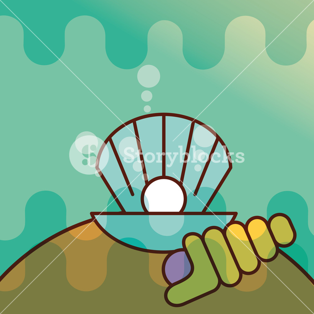 Clam Shell Sea Life Cartoon Vector Illustration Royalty Free Stock 1000x1000 Clam Shell Sea Life Cartoon Vector Illustration Royalty Free Stock