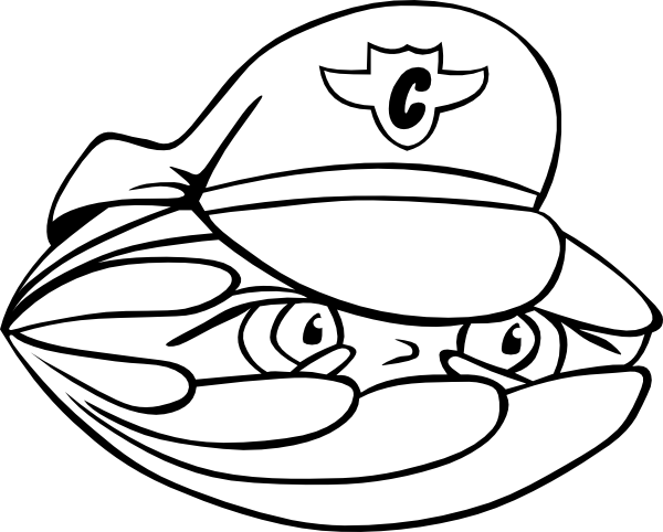 Clam Security Guard Clip Art 600x482 Clam Security Guard Clip Art
