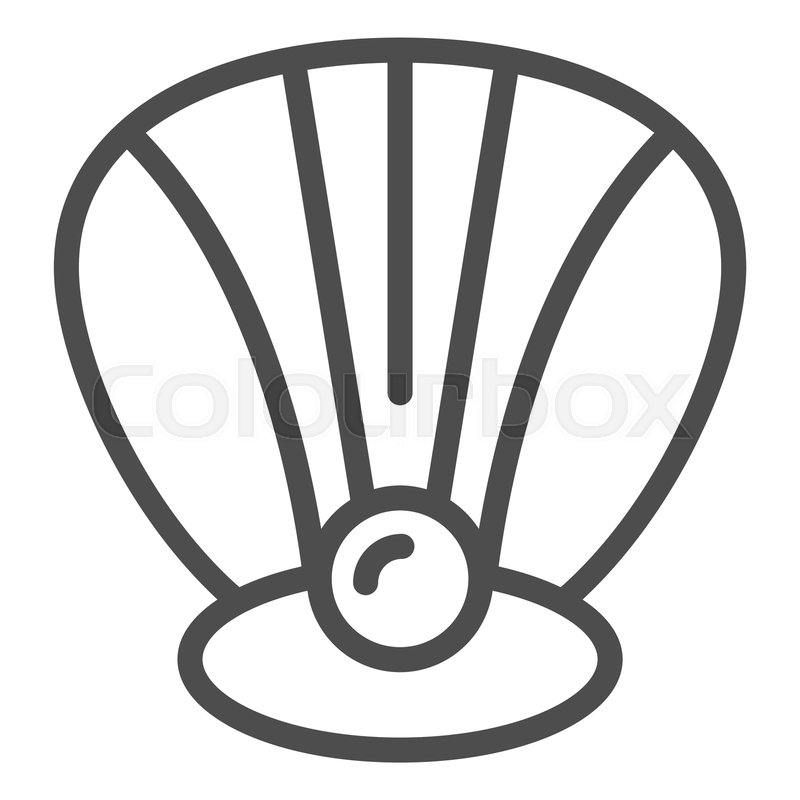 Perl In A Shell Line Icon Clam Vector Stock Vector Colourbox 800x800 Perl In A Shell Line Icon Clam Vector Stock Vector Colourbox