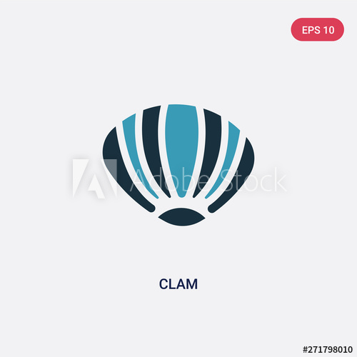 Two Color Clam Vector Icon From Animals Concept Isolated Blue 500x500 Two Color Clam Vector Icon From Animals Concept Isolated Blue