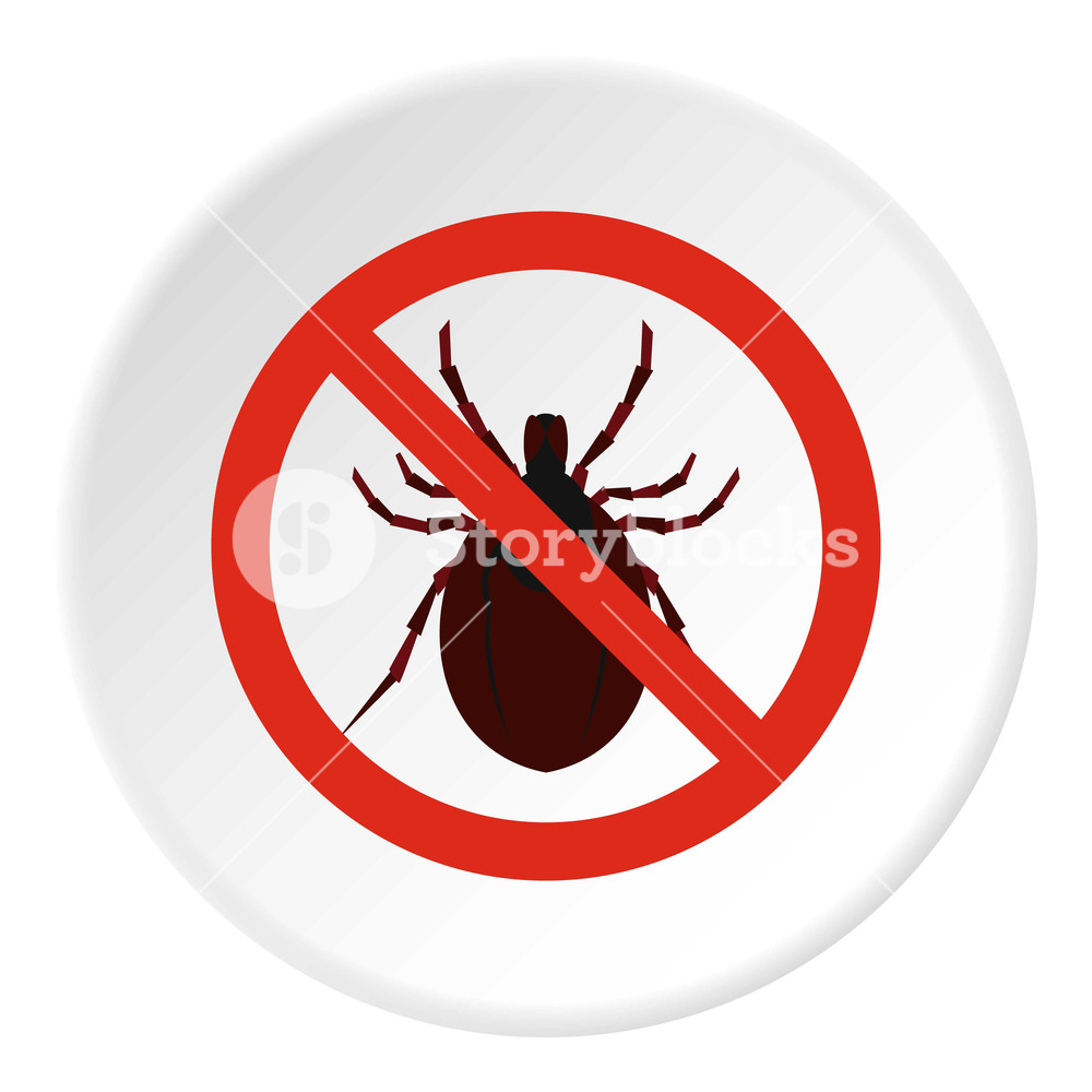 1000x1000 Prohibition Sign Clamp Icon Flat Illustration Of Prohibition Sign
