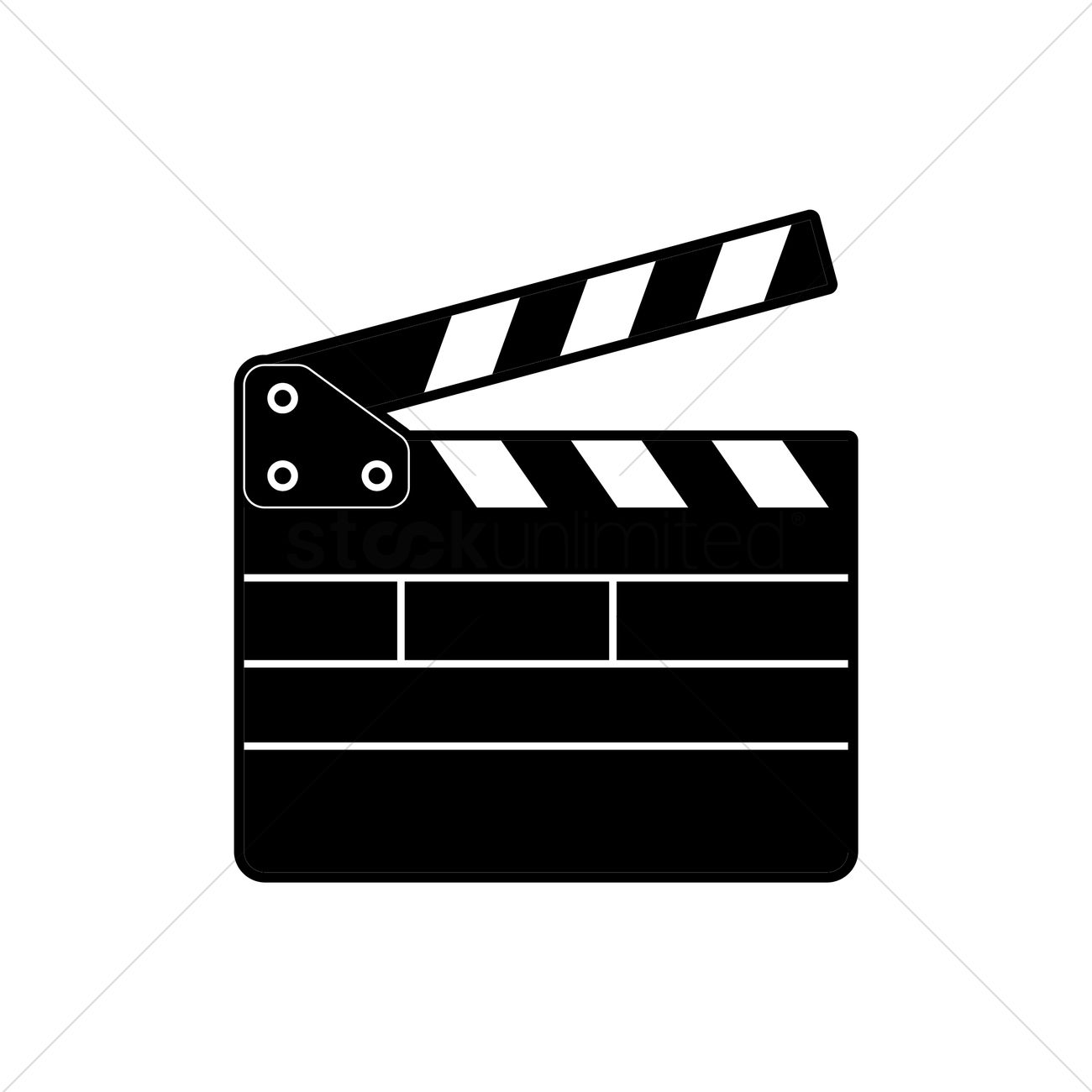 1300x1300 Clapboard Vector Image