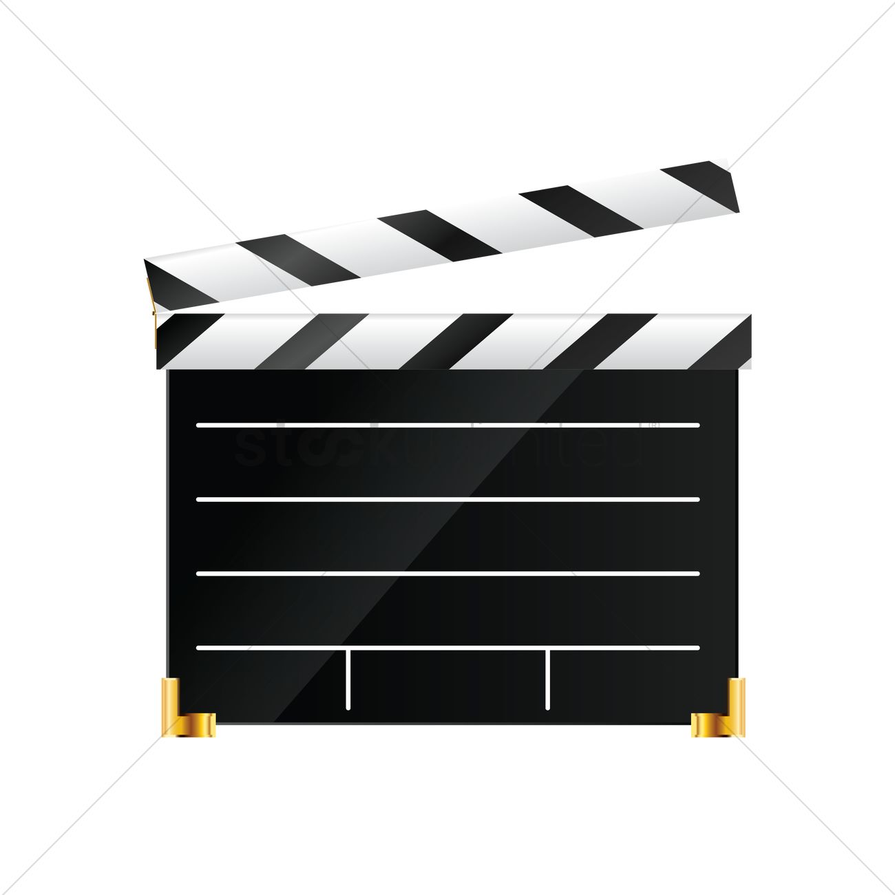 1300x1300 Clapboard Vector Image