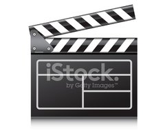 240x200 Film Clapboard Vector Stock Vectors