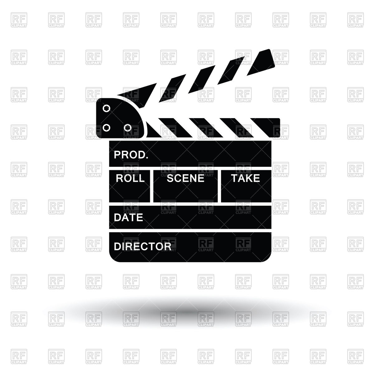 1200x1200 Movie Clapboard Icon Vector Image Of Signs, Symbols, Maps Angelp