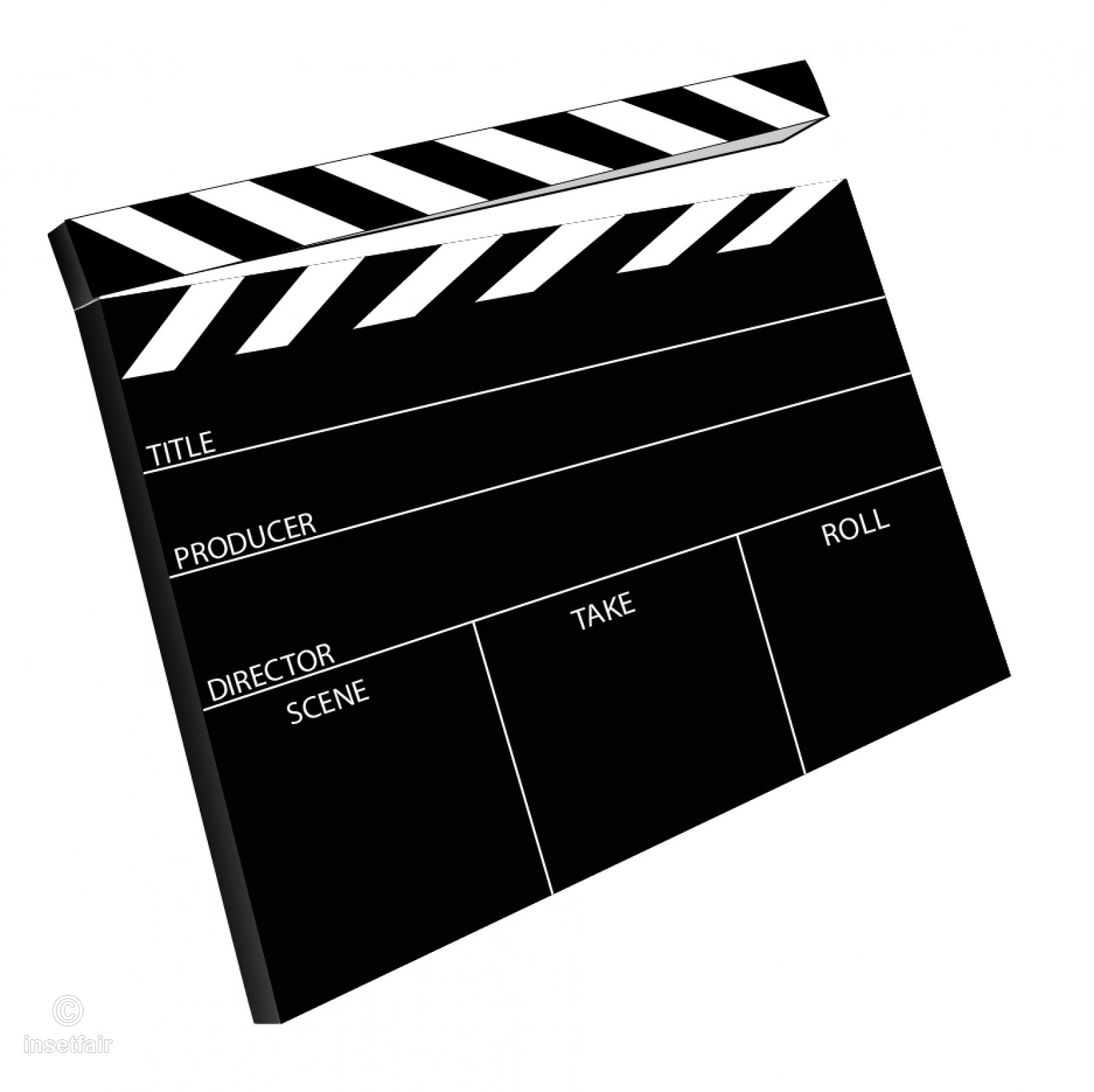 1600x1597 Shooting Clapboard Free Vector Illustration
