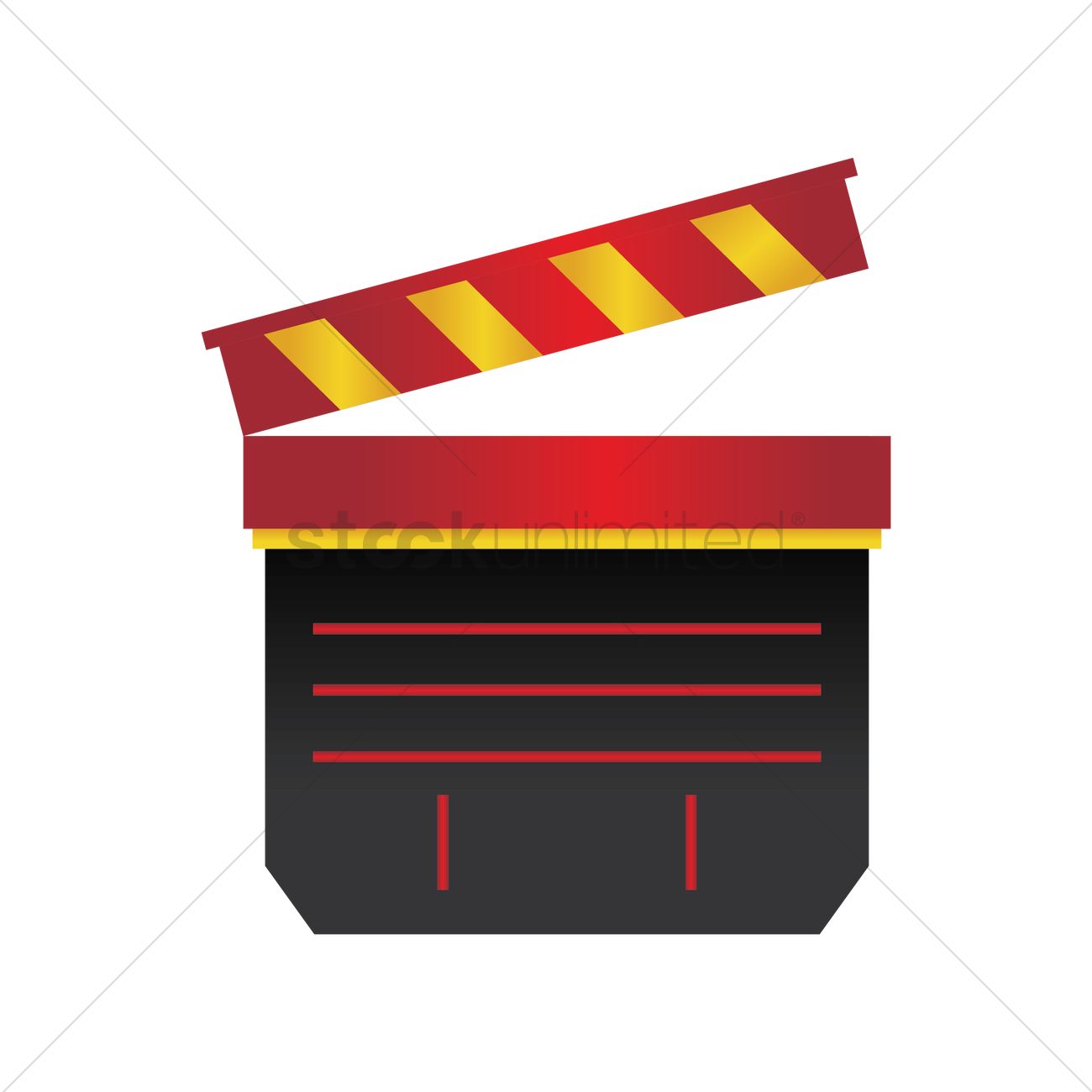 1300x1300 Clapboard Vector Image