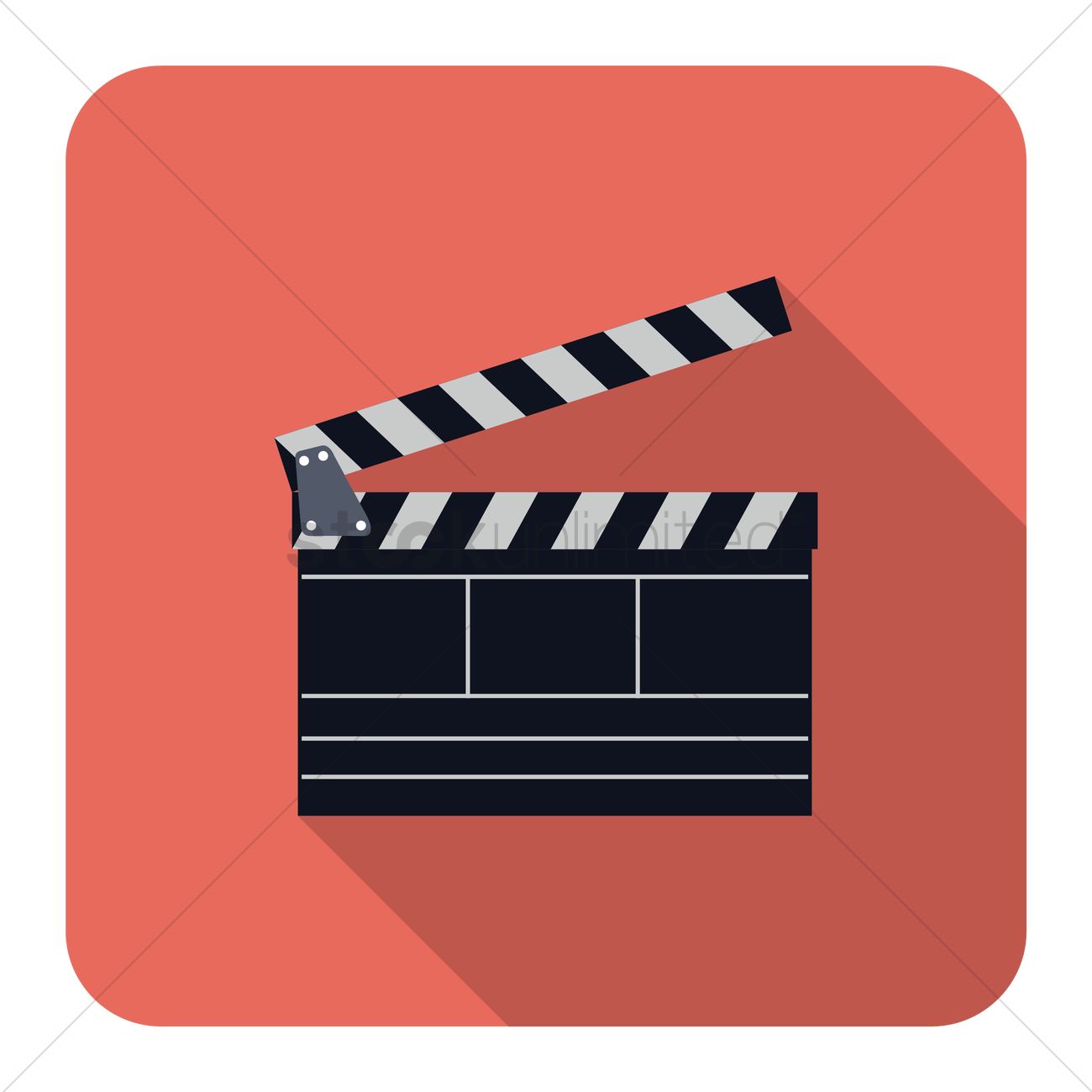 1300x1300 Movie Production Clapper Vector Image