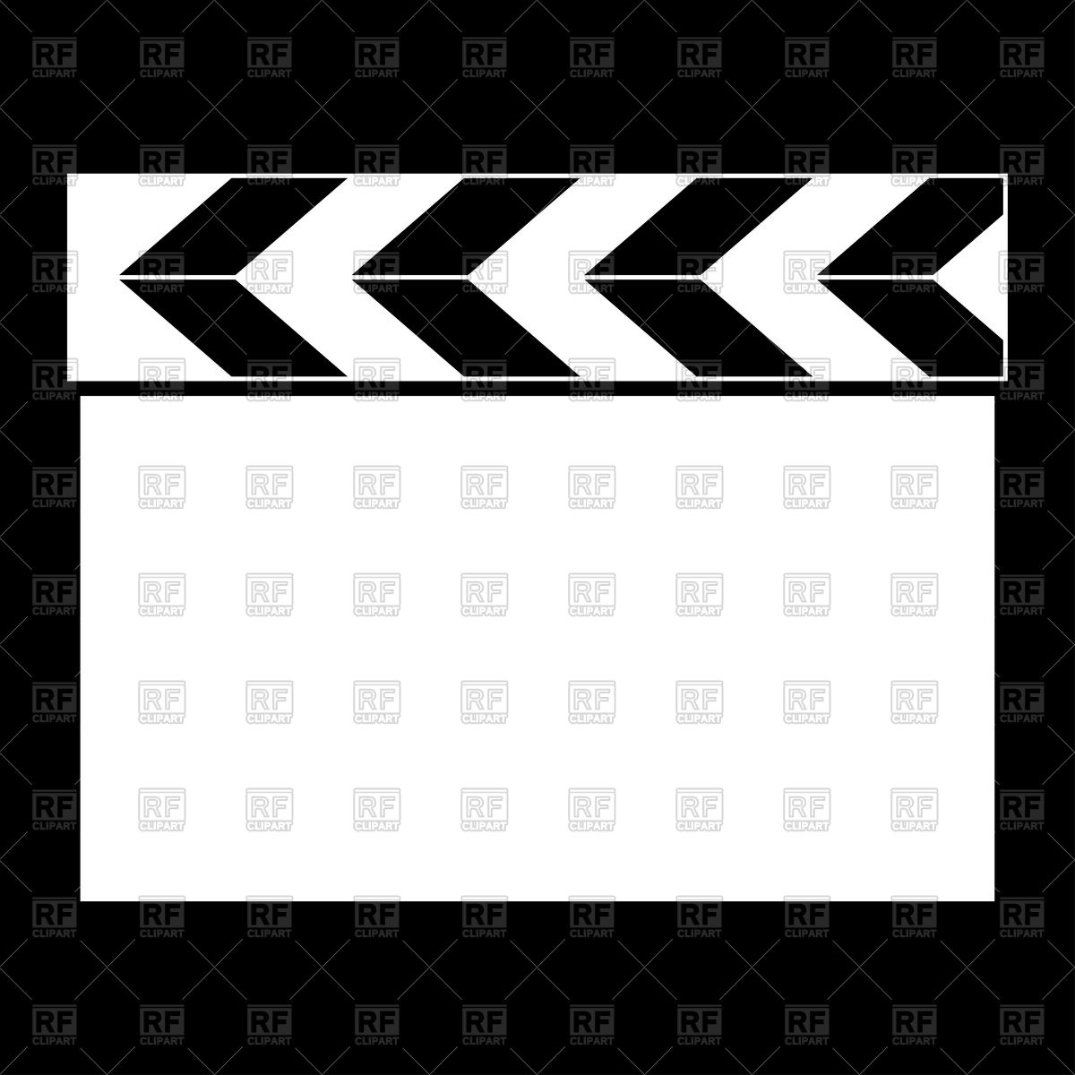 1200x1200 Cinema Clapper Vector Image Of Objects