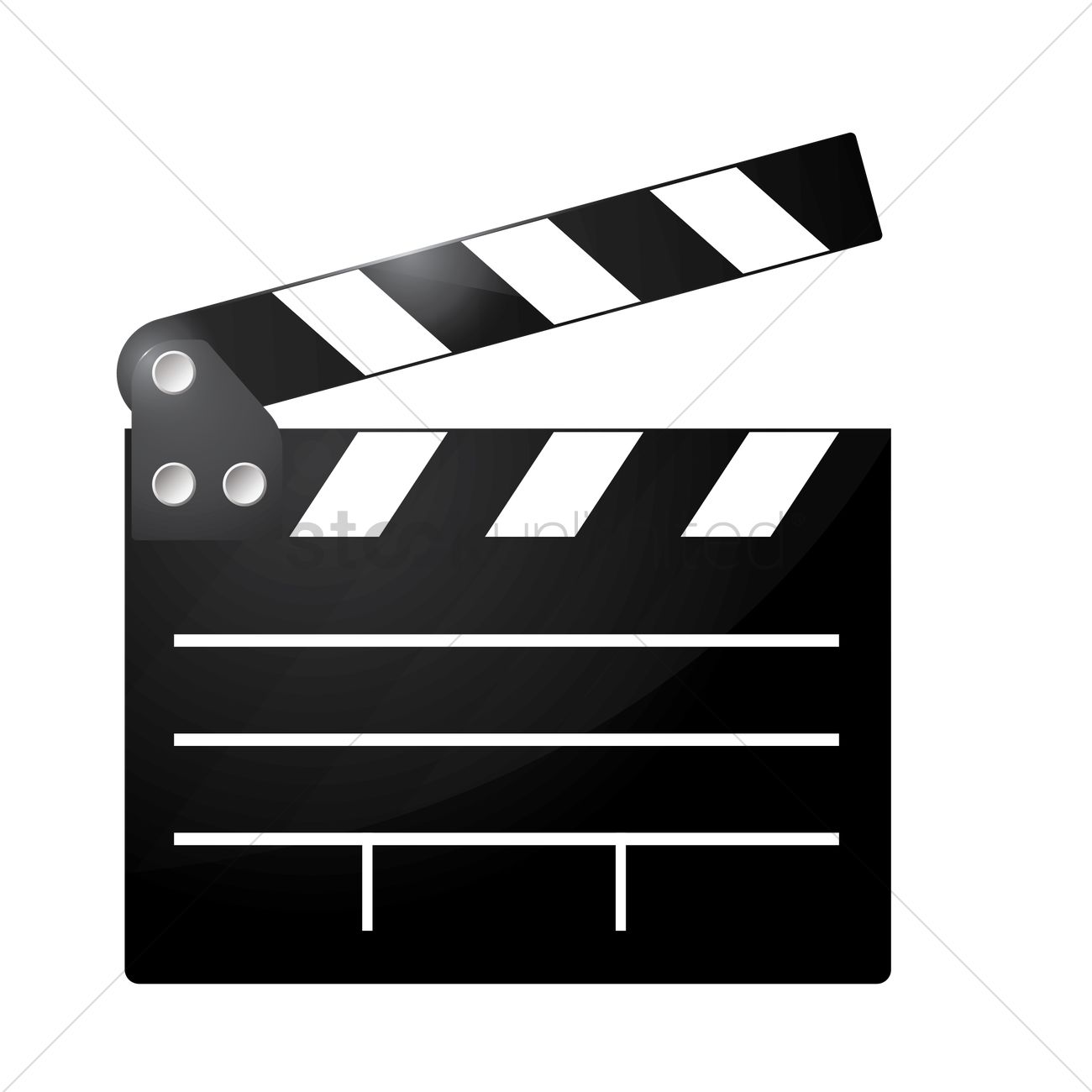 1300x1300 Clapperboard Vector Image